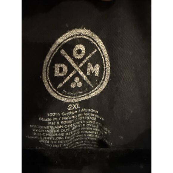 BIG & TALL “BIG DADDY EXCLUSIVE DESIGN” Black Graphic TShirt 2XL Distressed WTF - Picture 3 of 11